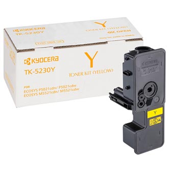 Obrazek Kyocera TK5230 1T02R9ANL0 originální tonerová kazeta, barva náplně žlutá, výtěžnost cartridge 2200 stran