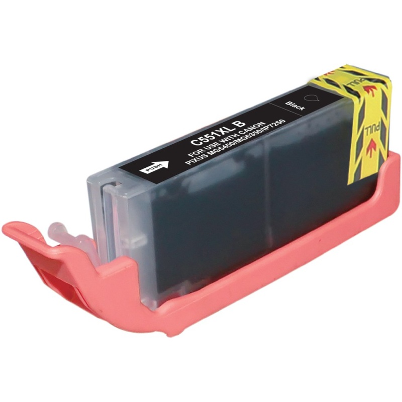 Obrazek Canon 551 XL (CLI-551 XL) 6443B001 kompatibilní inkoustová kazeta, barva náplně černá