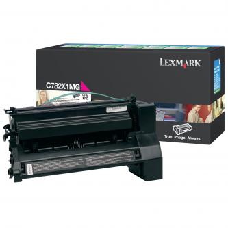 Obrazek Lexmark C782X1MG originální tonerová kazeta, barva náplně purpurová, výtěžnost cartridge 15000 stran