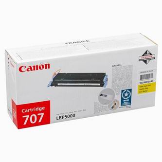 Obrazek Canon 707 (CRG-707) 9421A004 originální tonerová kazeta, barva náplně žlutá, výtěžnost cartridge 2000 stran
