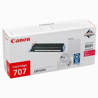 Obrazek Canon 707 (CRG-707) 9422A004 originální tonerová kazeta, barva náplně purpurová, výtěžnost cartridge 2000 stran
