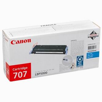 Obrazek Canon 707 (CRG-707) 9423A004 originální tonerová kazeta, barva náplně azurová, výtěžnost cartridge 2000 stran