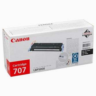 Obrazek Canon 707 (CRG-707) 9424A004 originální tonerová kazeta, barva náplně černá, výtěžnost cartridge 2500 stran
