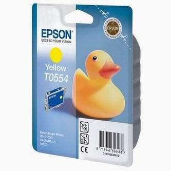 Obrazek Epson T0554 C13T05544010 originální inkoustová kazeta, barva náplně žlutá, výtěžnost cartridge 290 stran