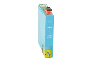 Obrazek Epson T0805 C13T08054011 kompatibilní inkoustová kazeta, barva náplně azurová foto