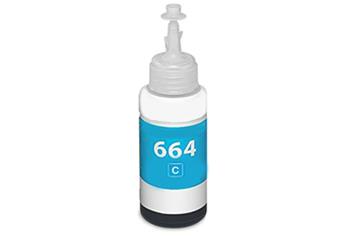 Obrazek Epson 664 C13T66424A kompatibilní ink bottle, barva náplně azurová