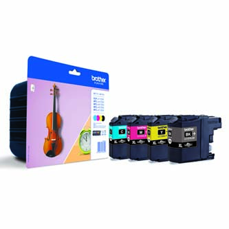 Obrazek Brother LC127XL LC127XLVALBP originální inkoustová kazeta, barva náplně azurová/purpurová/žlutá/černá, výtěžnost cartridge 4800 stran
