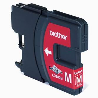 Obrazek Brother LC-980 LC980M originální inkoustová kazeta, barva náplně purpurová, výtěžnost cartridge 260 stran