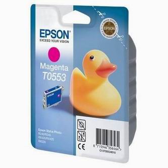 Obrazek Epson T0553 C13T05534010 originální inkoustová kazeta, barva náplně purpurová, výtěžnost cartridge 290 stran