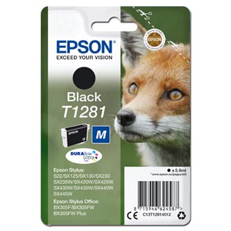 Obrazek Epson T1281 C13T12814012 originální inkoustová kazeta, barva náplně černá