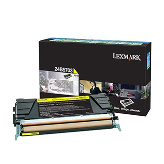 Obrazek Lexmark 24B5703 originální tonerová kazeta, barva náplně žlutá, výtěžnost cartridge 10000 stran