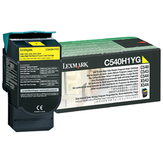 Obrazek Lexmark C540H1YG originální tonerová kazeta, barva náplně žlutá, výtěžnost cartridge 2000 stran