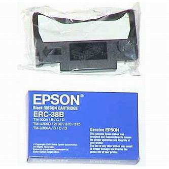 Obrazek Epson originální páska do pokladny, C43S015374, ERC 38, černá, Epson TM-300, U 375, U 210, U 220